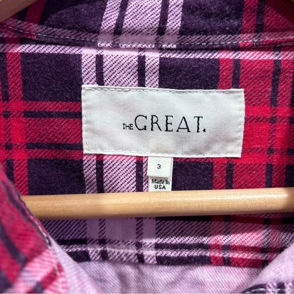 THE GREAT. Red Plaid Button Down Shirt - Picture 7 of 10